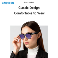 Gafas Inteligentes con IA y Cámara, 8MP HD, Video 4K, Estabilización EIS, Batería de 290mAh, Bluetooth, para Trabajo, Béisbol, Ciclismo