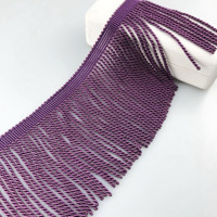 11CM 100% rayonne ménage Textile tresse boucle garniture pour canapé rideau oreiller décoratif or lingot frange