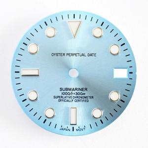 Nuevo reloj mecánico con esfera NH35 con 28,5 de diámetro modificado azul luminoso agua fantasma esfera accesorios de reloj - Product Image 4