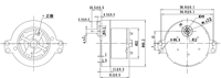 Moteur à engrenages CC haute performance à longue durée de vie FT-49OGM500-400K 5V 7,5 tr/min utilisé dans les élevages d'animaux