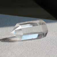 Piedra de Cristal Natural para Sanación, Punta de Cristal de Cuarzo Transparente de Tamaño Mediano, Torre de Cristal para Feng Shui