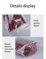 Vente en gros de pochette d'emballage de collation transparente sous vide en plastique pour mangue fruits secs gelée d'aliments pour animaux de compagnie sac d'emballage d'aliments secs