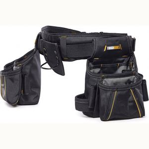 Organisateur de poche robuste BSCI à huit compartiments et en polyester premium tanné à l'huile pour électriciens/carpentiers/charpentiers de la construction - Product Image 3