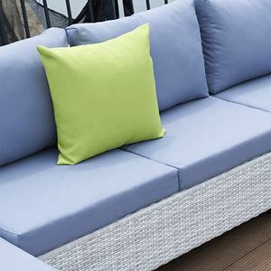 canapé de <span class=keywords><strong>salon</strong></span> en osier en forme de L canapé de <span class=keywords><strong>jardin</strong></span> extérieur sectionnel en rotin <span class=keywords><strong>aluminium</strong></span> ensemble avec une chaise longue - Product Image 4