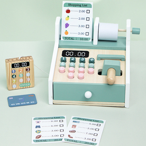 <span class=keywords><strong>Caisse</strong></span> <span class=keywords><strong>enregistreuse</strong></span> <span class=keywords><strong>en</strong></span> <span class=keywords><strong>bois</strong></span> MY LITTLE CASH REGISTER pour jeux d'imitation pour la maternelle, la garderie, <span class=keywords><strong>jouet</strong></span> interactif parent-enfant - Product Image 2