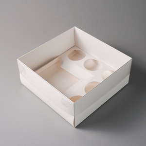 Cake Shop Hot-Selling Product Paper Packaging Box Fashion Cup Cake <b>Boxes</b> With Window - Product Image 4