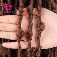 Mèches Tressées au Crochet Butterfly Locs Faux Dreadlocks Douces Bouclées Extensions Synthétiques pour Coiffures