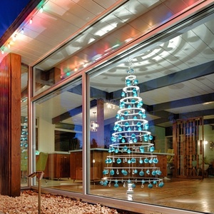 <span class=keywords><strong>Sapin</strong></span> <span class=keywords><strong>de</strong></span> Noël en spirale rotatif avec lumière LED, 2 m, <span class=keywords><strong>sapin</strong></span> <span class=keywords><strong>de</strong></span> Noël moderne en métal avec étoile sur le dessus pour la décoration <span class=keywords><strong>de</strong></span> la maison, des fêtes et des fenêtres - Product Image 1