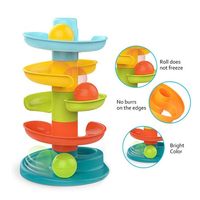 Jeu de balle à rouler éléphant coloré pour bébés, jouet éducatif, demi-cercle rotatif en plastique, confortable, fabriqué en chine