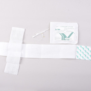 Paquete desechable para el cuidado del cordón umbilical del bebé, hisopos de gasa de algodón estériles y transpirables, previene infecciones, se ajusta perfectamente para proteger. - Product Image 3