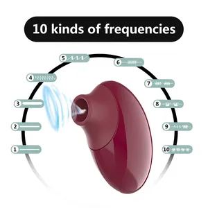 Vibrateur érotique à succion, stimulateur clitoridien, masturbateur à 10 vitesses, stimulation des mamelons, jouets sexuels pour adultes pour femme - Product Image 3