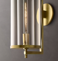 Applique murale pour chambre d'hôtel Villa en laiton avec LED à intensité variable Fonction de télécommande Utilisation en intérieur uniquement