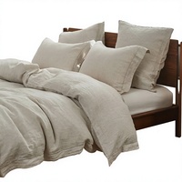 Ensemble de literie de luxe de haute qualité 3 pièces, housse de couette respirante absorbant la transpiration, taies d'oreiller durables, housse de couette 100% lin