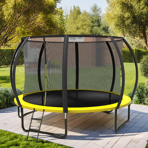 <span class=keywords><strong>Trampoline</strong></span> Commercial Zoshine en Promotion, Modèle Citrouille, Cadre Galvanisé Robuste, Tapis Antidérapants pour Enfants, Utilisation en Jardin - Product Image 2