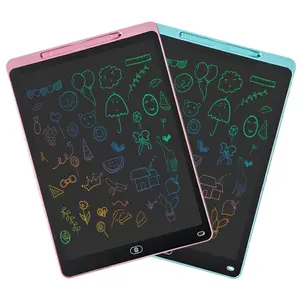 Juguetes electrónicos para niños, tablero de dibujo de 12 pulgadas, tableta de escritura Lcd colorida, tablero de dibujo borrable y reutilizable