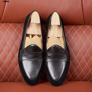 Leather Formal Short <b>Boots</b>-Retro Fashionable <b>Slip</b>-<b>on</b> Design Autumn Best-selling Comfortable Light Wedding <b>Boots</b> - Product Image 5