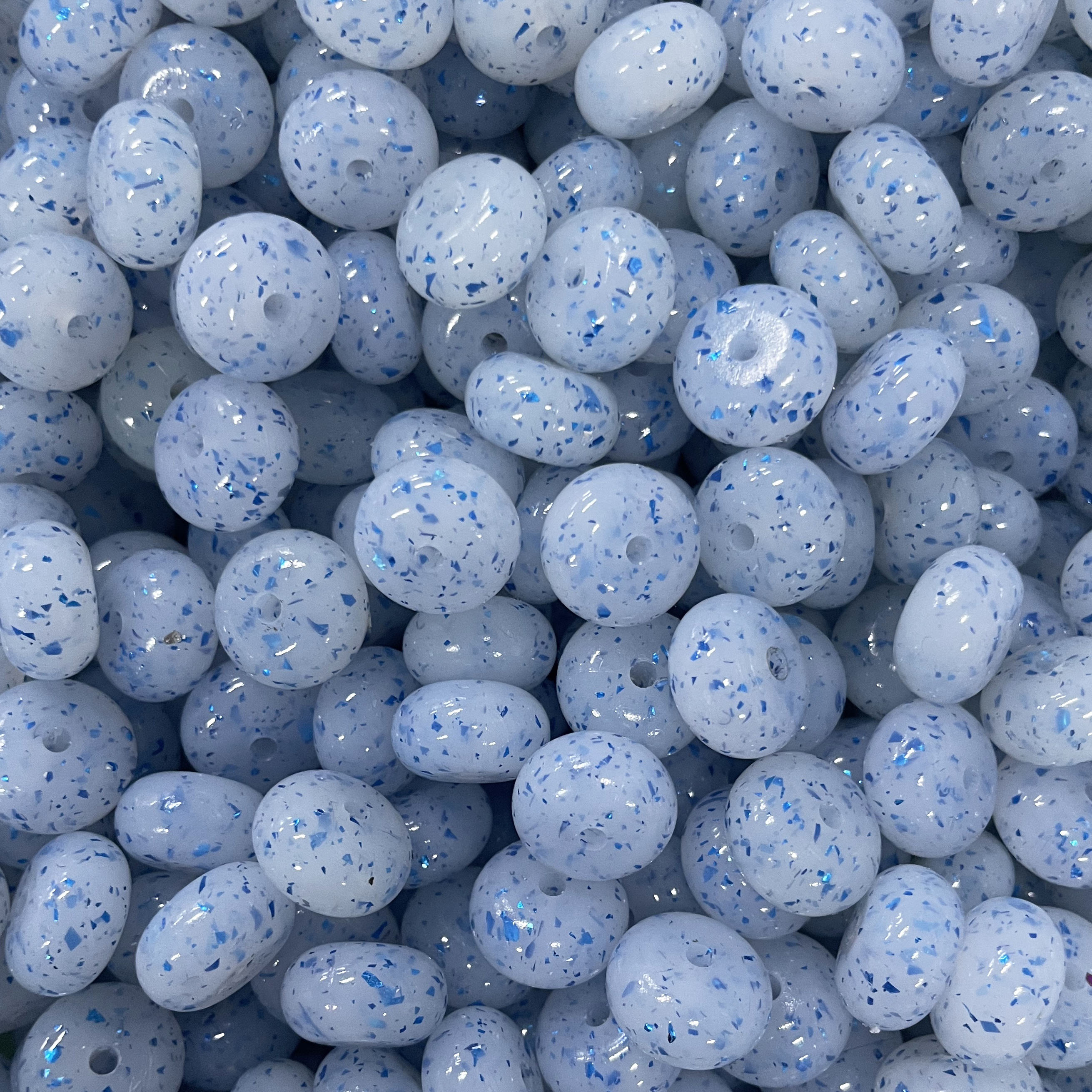 Bleu pailleté clair
