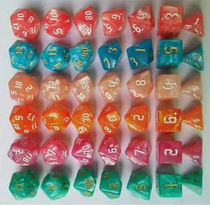 <span class=keywords><strong>Juego</strong></span> de 7 piezas fuente creativa nuevo estilo perla dados poliedro Dnd acrílico dados fábrica al por mayor para <span class=keywords><strong>Pathfinder</strong></span> <span class=keywords><strong>juego</strong></span> de rol - Product Image 2