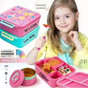Wholesale 304 Stainless Steel Meal Prep Bowl Cute Japanese Bento <b>Lunch</b> Box for Kids with Heatable Feature and Plastic Lid - Product Image 1