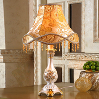 Lampe de bureau PM French West Bank Golden Rose, style rétro européen, pour salon, hôtel, chambre à coucher, bureau, chevet, décoration tendance, lampe de table