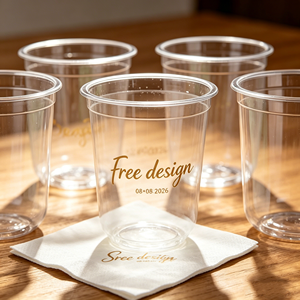 Vasos de Estadio Personalizados de 10 oz con Logotipo, Vasos de Plástico Reutilizables al por Mayor, Vasos de Estadio Personalizados Esmerilados para Bodas, Equipos Deportivos y Eventos con Tapa - Product Image 1