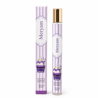 Parfum en Spray Lilas Mauve pour Mariage, Soirée, Festival – Flacon en Cristal, Boîte de Présentation, 35ml, Tenue Prolongée