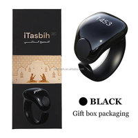 2025 musulmans Iqibla Smart Tasbih compteur anneau numérique Tasbeeh 5 temps de prière rappel de Vibration étanche foi Zikir anneau Kit