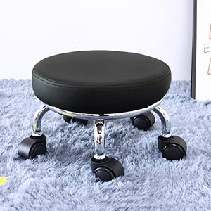 Chaise de laboratoire de style simple et moderne, base en métal, roulettes et siège rembourré, utilisée pour le laboratoire, la salle de sciences, la bibliothèque, la salle de réunion - Product Image 6