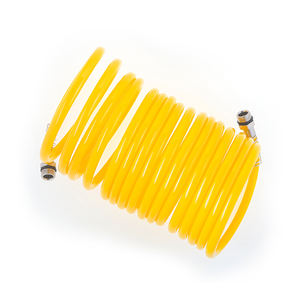 Tuyau <span class=keywords><strong>de</strong></span> compresseur d'air 7,5 mètres, tuyau en PU haute pression, <span class=keywords><strong>ressort</strong></span> à gaz, tuyau spiralé pneumatique, raccord rapide - Product Image 4