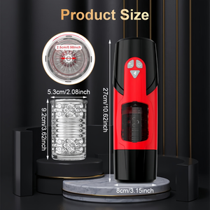 Masturbatore Maschile Automatico Telescopico Rotante Senza Mani con Finestra Visiva, Vagina Realistica, Giocattoli Sessuali per Adulti - Product Image 2