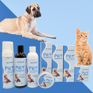 Fournisseur en gros OEM pour animaux de compagnie Baume pour nez et pattes de <span class=keywords><strong>chien</strong></span> Shampooing pour animaux de compagnie Nettoyant pour oreilles Déodorant pour animaux de compagnie Rince-bouche oral Shampooing sec sans eau - Product Image 6