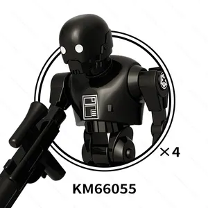 KM66055 SW, K-2SO фильм, шпион, робот, Боевой Дроид, военный аппарат, сборные строительные блоки, детские развивающие мини-игрушки