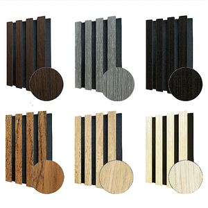 Pannello Acustico in Fibra di Poliestere Insonorizzante Pannelli Acustici Decorativi Interni in MDF Scanalato con <span class=keywords><strong>Doghe</strong></span> in Legno - Product Image 2