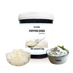 Perles de boba éclatantes au yaourt premium avec sucre en sachet pour garniture de bubble tea - Ingrédient de boisson directement de l'usine - Product Image 3