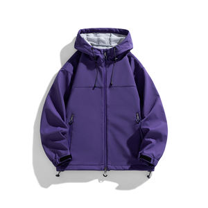 Veste personnalisée avec logo pour hommes et femmes, nouvelle collection printemps-automne 2025, manteau coupe-vent d'extérieur, superbe veste de randonnée américaine à coque rigide - Product Image 4