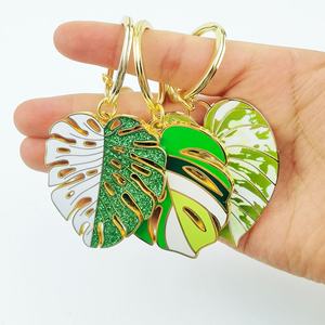 Vente en gros de porte-clés en métal personnalisés de haute qualité, ornements en forme de feuille, breloques, pendentifs pour porte-clés - Product Image 6