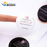 Etiquetas de Vinilo Impresas Personalizadas a Prueba de Agua para Alimentos, Etiquetas Troqueladas para Cajas de Embalaje de Café y Bebidas