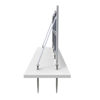 Structure de montage au sol pour ferme solaire verticale en promotion avec clôture pour modules photovoltaïques encadrés – Systèmes de support solaire emblématiques