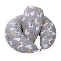 Coussin d'allaitement ergonomique en forme de U réglable en coton doux pour l'allaitement des bébés, les femmes enceintes et les voyages