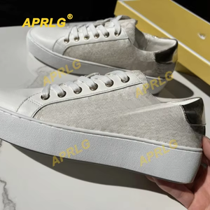 Zapatos de plataforma planos de cuero transpirable blancos para mujer, estilo athleisure con cordones, novedad de otoño, estilo veraniego, venta al por mayor para estudiantes - Product Image 5