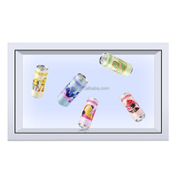 Pantalla LCD de Doble Cara de 55 Pulgadas para Exhibición en Tiendas, Pantalla de Señalización de Alto Brillo Orientada a la Ventana, Máquina LCD para Publicidad en Tiendas