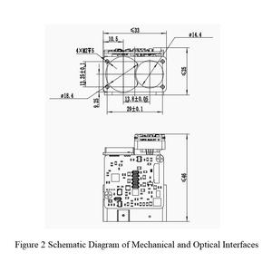 Module de télémètre laser UAV à haute fréquence 10KHZ, détecteur de distance 200m 921600bps, module radar de détection de distance - Product Image 2