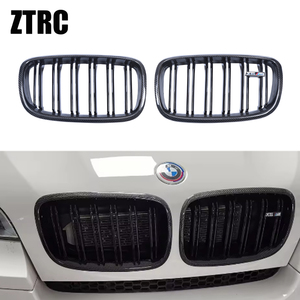 For E71/X6M Style Real Carbon Fiber Material Front Grille 2007-2014 - Product Image 1