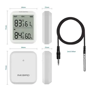 Termômetro térmico eletrônico, tela de lcd grande, higrômetro digital para quarto interno, pássaro