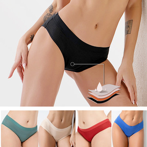 Culotte menstruelle pour femmes en coton biologique et bambou, 4 couches, anti-fuites, respirante, lavable, réutilisable - Product Image 5