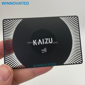 Tarjetas de Visita Metálicas NFC de Acero Inoxidable Impresas Personalizadas con Logotipo - Product Image 3