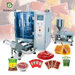 Soya Juice Filling Liquid Sachet 3 Side Seal Honey Packaging Sauce Packet Vertical Packing Machine Olive - Product Image 1
