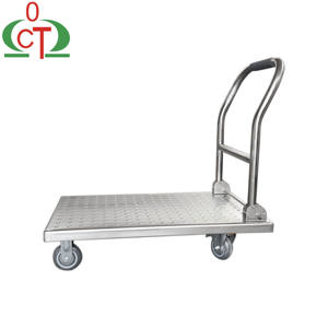 Troli baja tahan karat lipat untuk restoran, dapur dan gudang Hotel & restoran perlengkapan membawa barang - Product Image 2