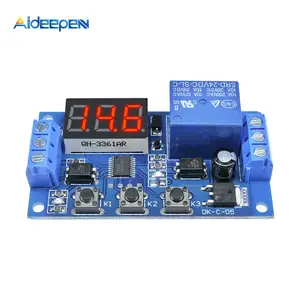 DC 12V Trigger Cycle Time Delay Relay LED Three Digital Display Adjustable Timing Relay Control Switch Circuit Timer