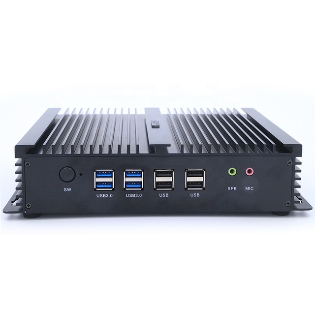 Stock Embedded Intel i7 Desktop System Unit Mimi Wall Mount Fanless Industrial Computer Mini PC with Competitive Price